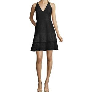 XScape Lace Dress Women Black Size 8 Cocktail Witchcore Goth Party‎ Formal NWT